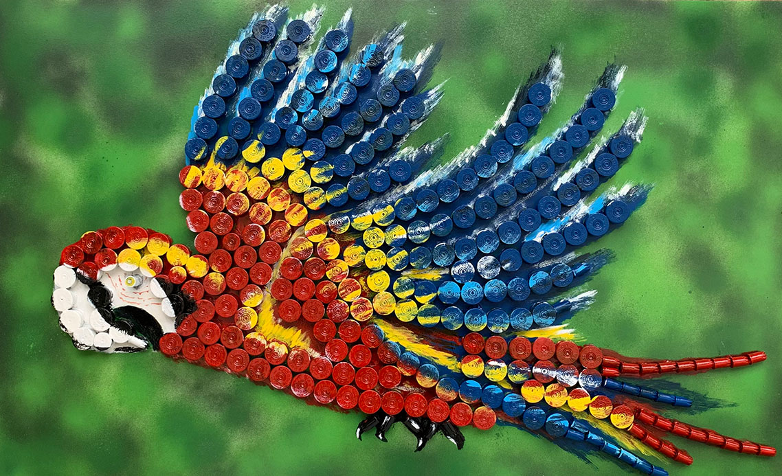 Színes, modern stílus illusztráció